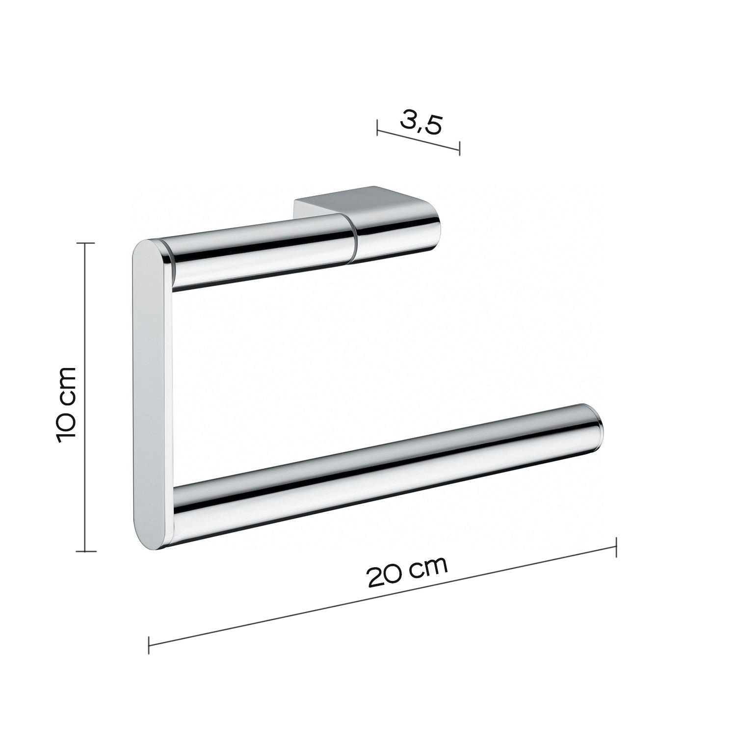 Portasalviette ad anello in ottone e Cromall Gedy serie Canarie - Cromato by CeramicStore | Lo specialista del tuo bagno