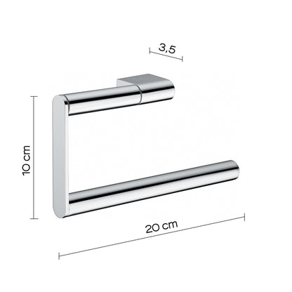 Portasalviette ad anello in ottone e Cromall Gedy serie Canarie - Cromato by CeramicStore | Lo specialista del tuo bagno