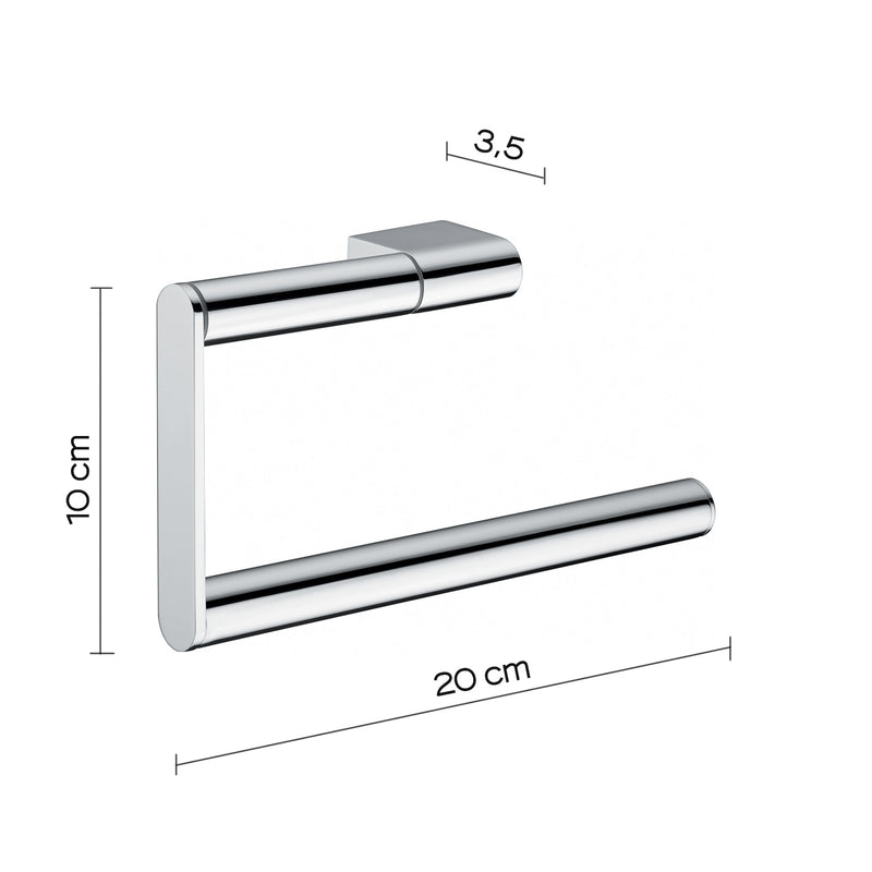 Portasalviette ad anello in ottone e Cromall Gedy serie Canarie - Cromato by CeramicStore | Lo specialista del tuo bagno