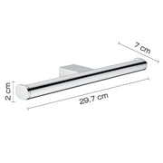 Portarotolo doppio in ottone e Cromall Gedy serie Canarie - Cromato