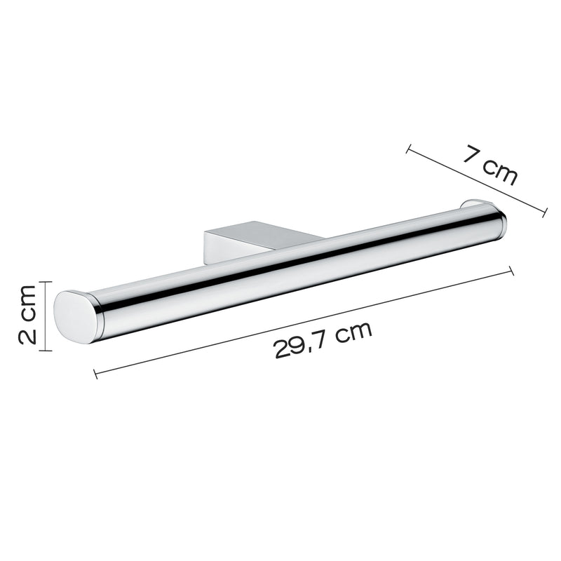 Portarotolo doppio in ottone e Cromall Gedy serie Canarie - Cromato