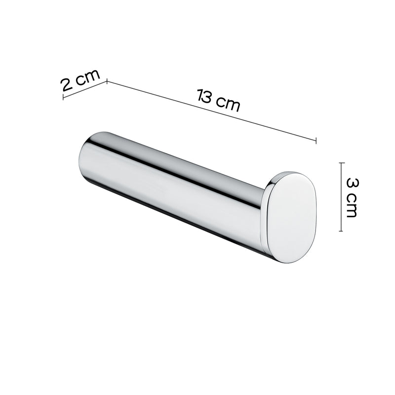 Portarotolo di riserva in ottone e Cromall Gedy serie Canarie - Cromato