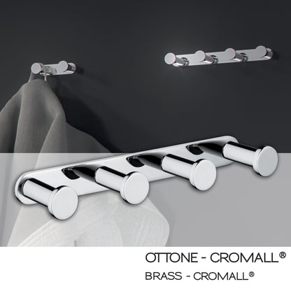 Appendiabiti multiplo in ottone e Cromall Gedy serie Canarie - Cromato by CeramicStore | Lo specialista del tuo bagno