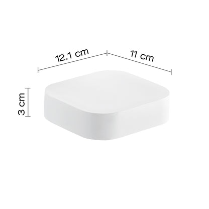Portasapone inamovibile in Cromall Outline di Gedy - Bianco Matt by CeramicStore | Lo specialista del tuo bagno