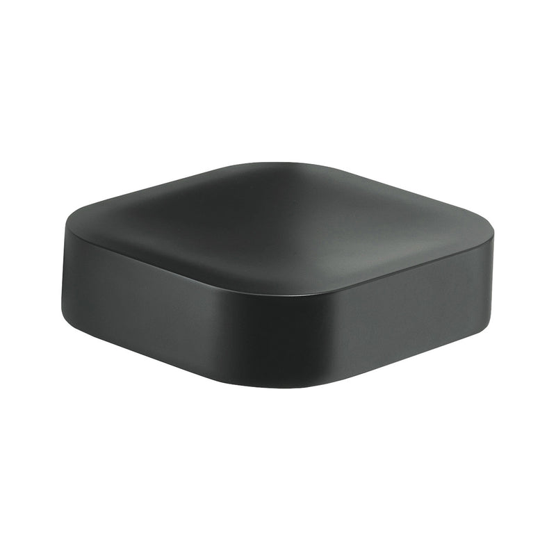 Portasapone inamovibile in Cromall Outline di Gedy - Nero Matt by CeramicStore | Lo specialista del tuo bagno