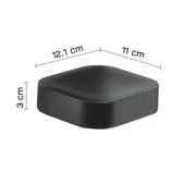 Portasapone inamovibile in Cromall Outline di Gedy - Nero Matt by CeramicStore | Lo specialista del tuo bagno