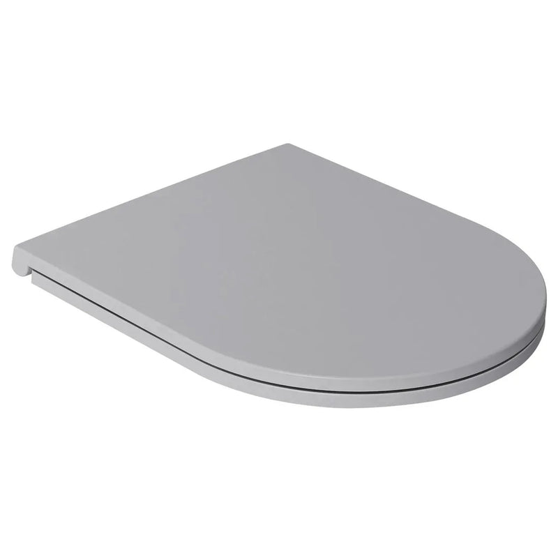 Copriwater Soft Close per vaso sospeso BathCore serie Infinity color Grigio Pietra Opaco