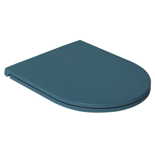 Copriwater Soft Close per vaso sospeso BathCore serie Infinity color Verde Petrolio Opaco