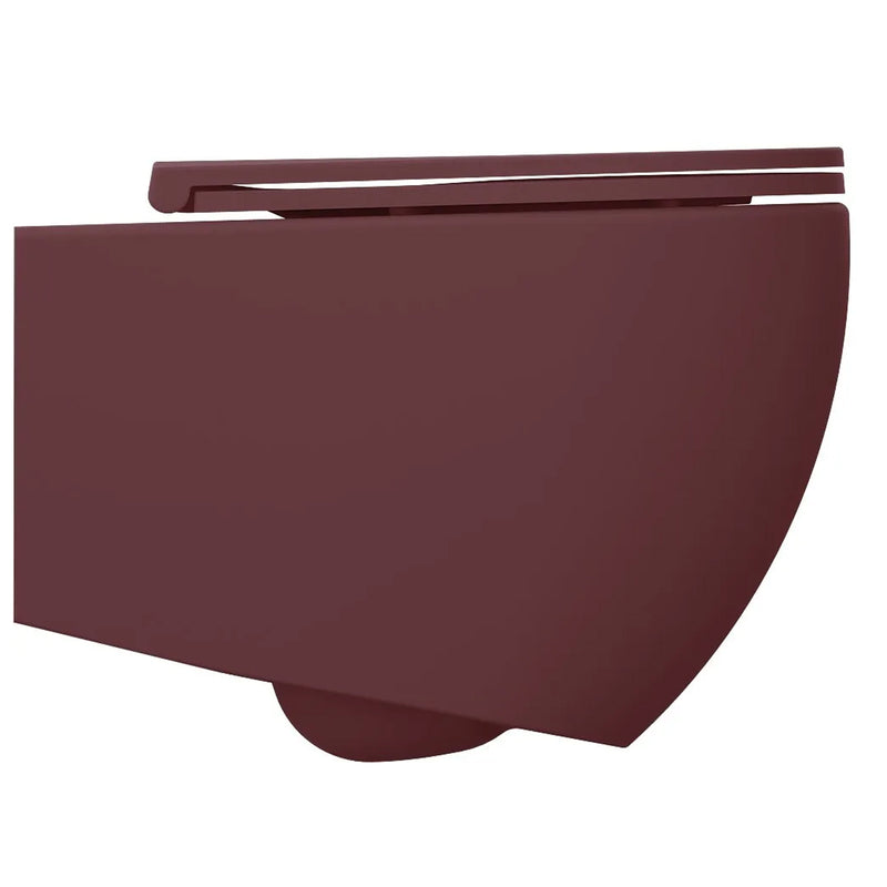 Copriwater Soft Close per vaso Filomuro BathCore serie Infinity color Bordeaux Opaco