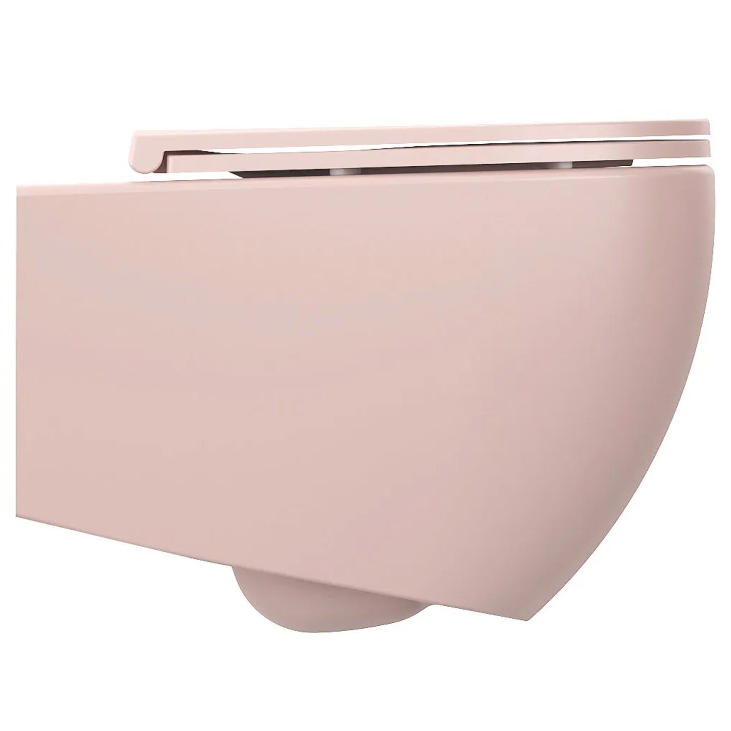 Copriwater Soft Close per vaso sospeso BathCore serie Infinity color Salmone Opaco