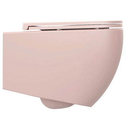 Copriwater Soft Close per vaso sospeso BathCore serie Infinity color Salmone Opaco