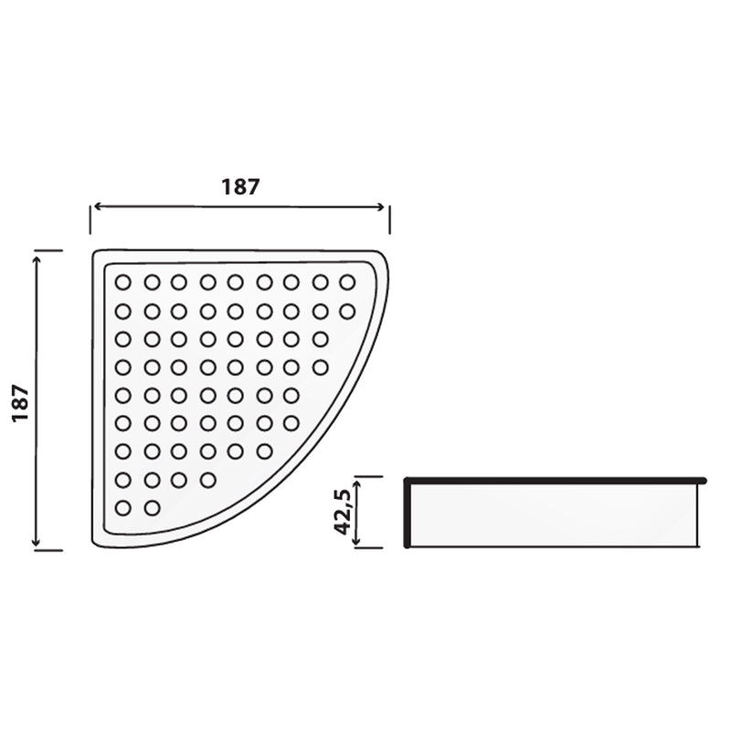 Angolare Doccia modello Oasis con 1 ripiano in Acciaio Cromato by CeramicStore | Lo specialista del tuo bagno