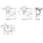 Lavabo sospeso Ideal Standard modello I.life A 55x44 cm by CeramicStore | Lo specialista del tuo bagno