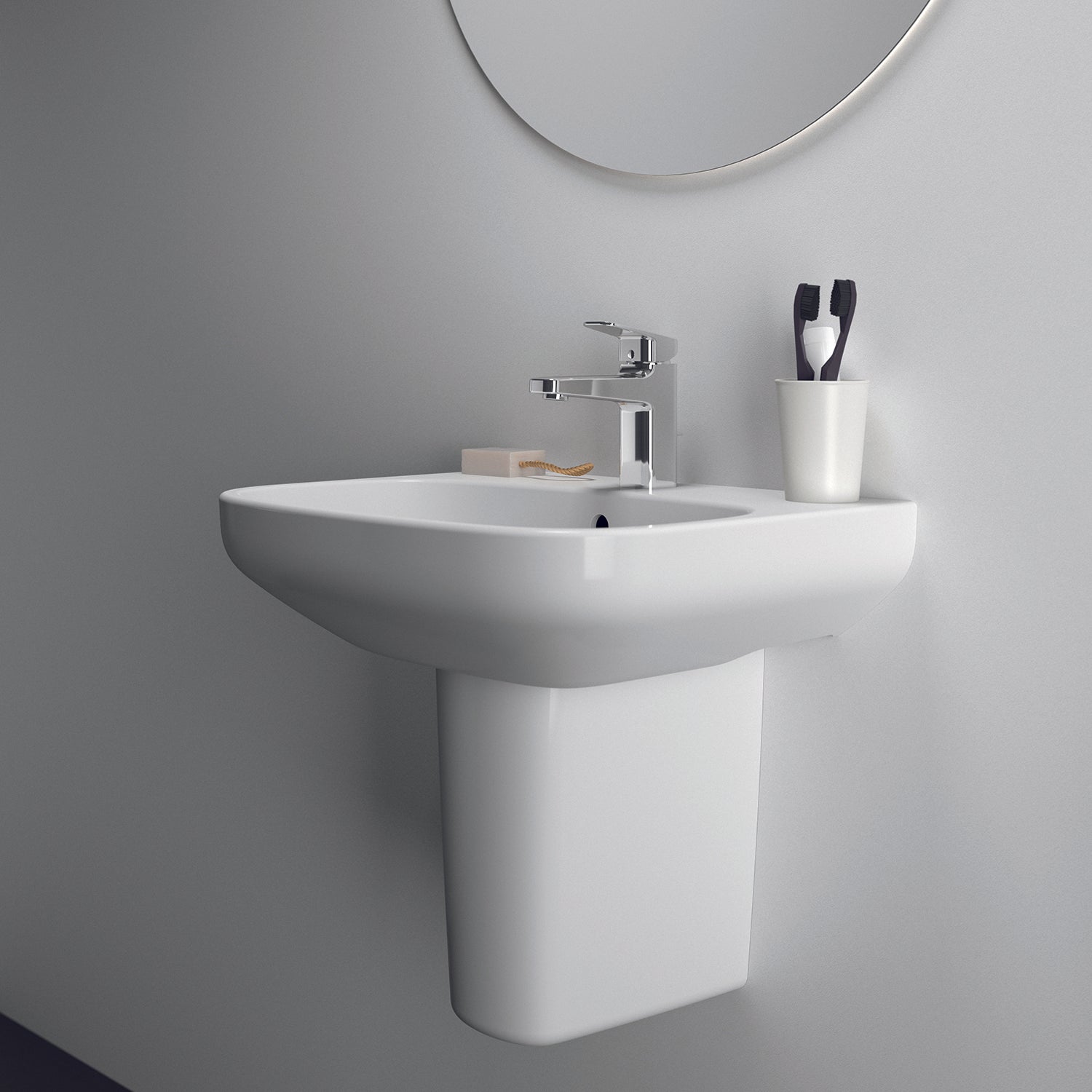 Lavabo sospeso Ideal Standard modello I.life A 60x48 cm by CeramicStore | Lo specialista del tuo bagno