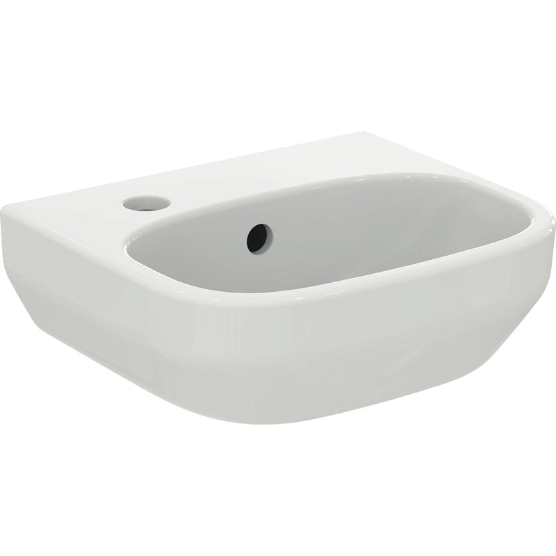 Lavabo sospeso Ideal Standard modello I.life A 30x35 cm foro a sinistra by CeramicStore | Lo specialista del tuo bagno