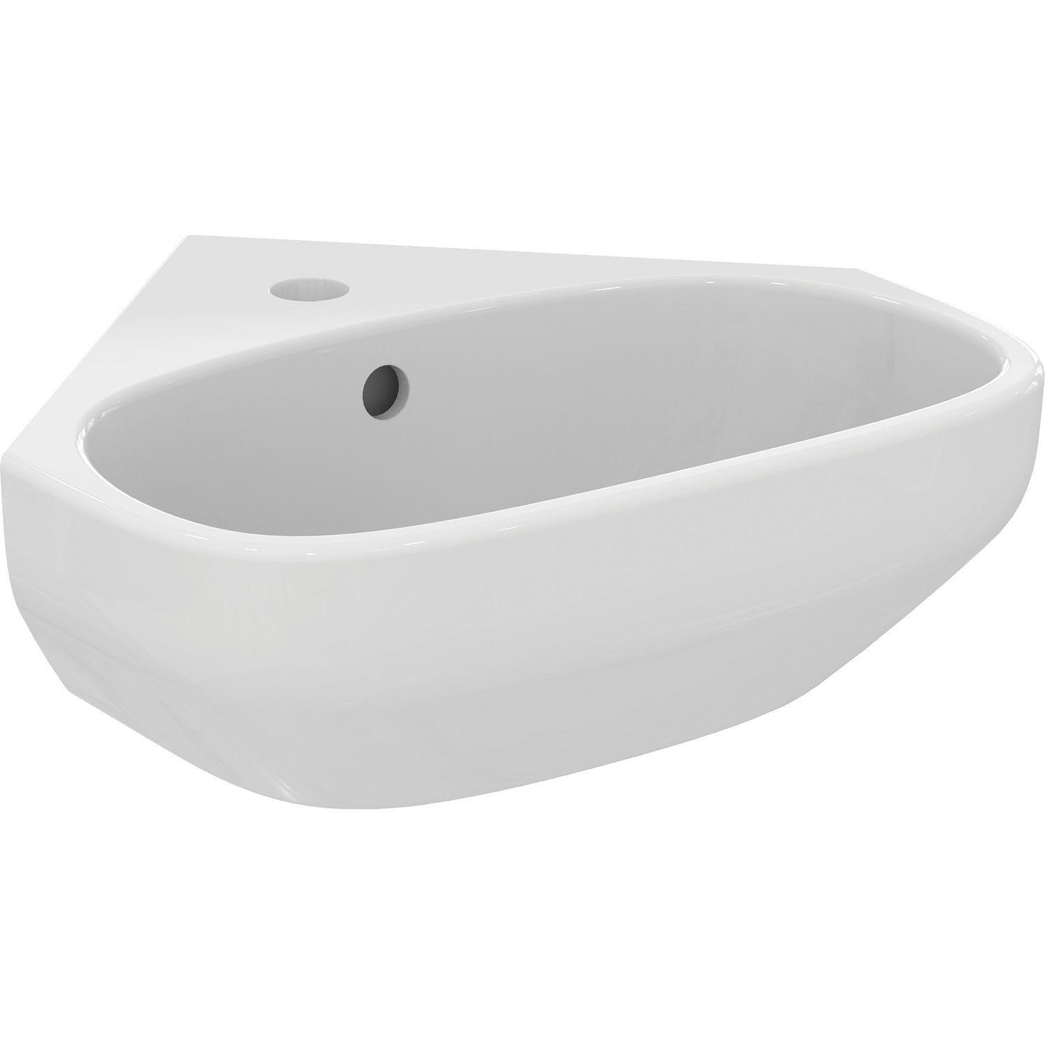 Lavabo sospeso Ideal Standard modello I.life A angolare 45 cm by CeramicStore | Lo specialista del tuo bagno