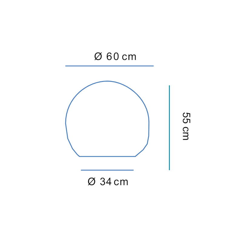 Lampada da tavolo modello Buly a luce fredda diametro 60 cm - Bianco by CeramicStore | Lo specialista del tuo bagno