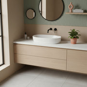 Lavabo da appoggio Ceramica Azzurra Elegance 70x42 - Bianco Lucido