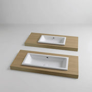 Lavabo ad incasso Azzurra Built-in Dual 60x37 cm con foro troppopieno - Bianco lucido by CeramicStore | Lo specialista del tuo bagno