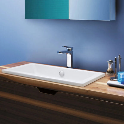 Lavabo ad incasso Azzurra Built-in Dual 80x37 cm con foro troppopieno - Bianco lucido by CeramicStore | Lo specialista del tuo bagno