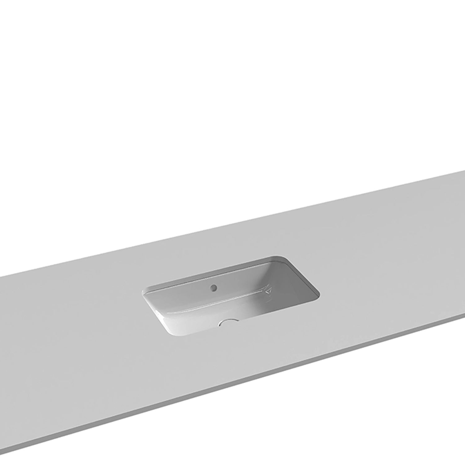Lavabo sottopiano Azzurra Built-in Dual 60x37 cm con foro troppopieno - Bianco lucido by CeramicStore | Lo specialista del tuo bagno