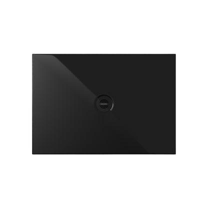 Piatto doccia rettangolare in ceramica modello SoloDue cm 130x80 nero lucido by CeramicStore | Lo specialista del tuo bagno