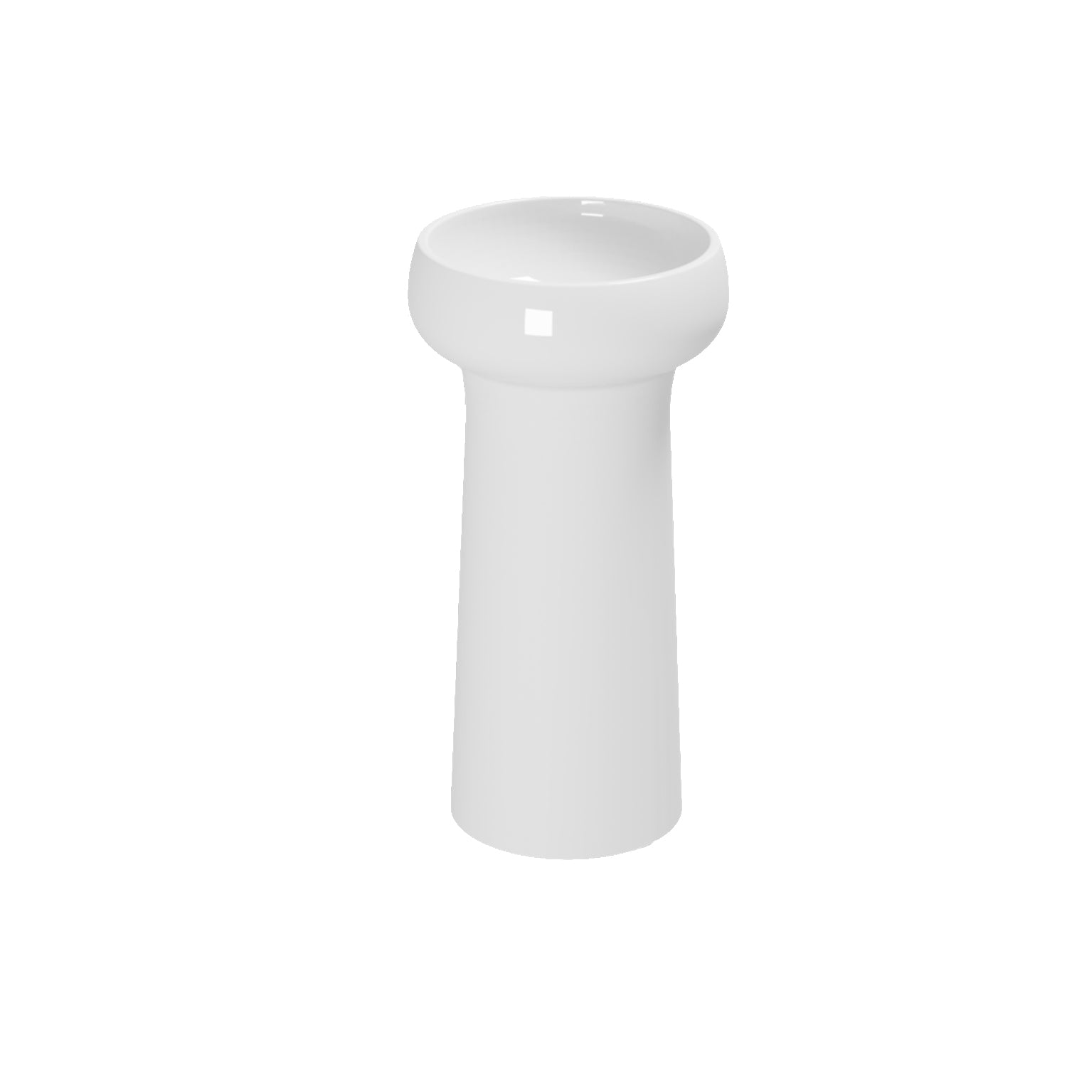 Lavabo freestanding Azzurra Graal à˜40,5xH85 cm con scarico a parete - Bianco lucido by CeramicStore | Lo specialista del tuo bagno