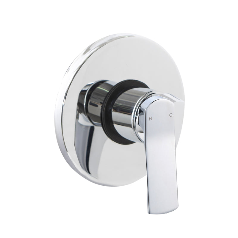 Kit doccia con incasso a una via e soffione tondo 300 mm in ottone cromato Lumix by CeramicStore | Lo specialista del tuo bagno