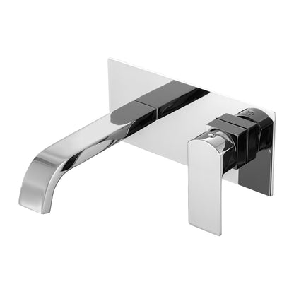 Composizione di miscelatori per lavabo incasso, bidet e doccia a una via Nix in ottone cromato by CeramicStore | Lo specialista del tuo bagno