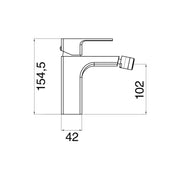 Composizione di miscelatori per lavabo incasso, bidet e doccia incasso due vie Nix in ottone cromato by CeramicStore | Lo specialista del tuo bagno