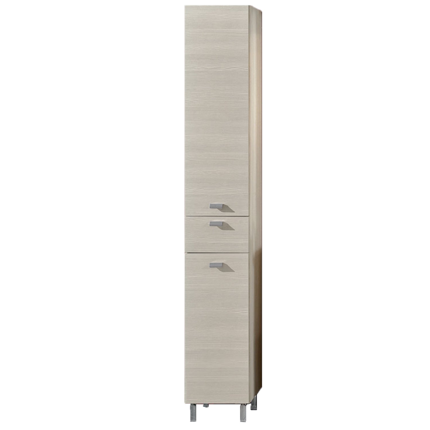 Colonna bagno a terra con due ante e un cassetto modello Rimini Falegnameria Adriatica - Larice by CeramicStore | Lo specialista del tuo bagno