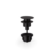 Piletta click clack ultrapiatta 1''1/4'' in ottone verniciato nero regolabile cm 0-6 Lineabeta by CeramicStore | Lo specialista del tuo bagno