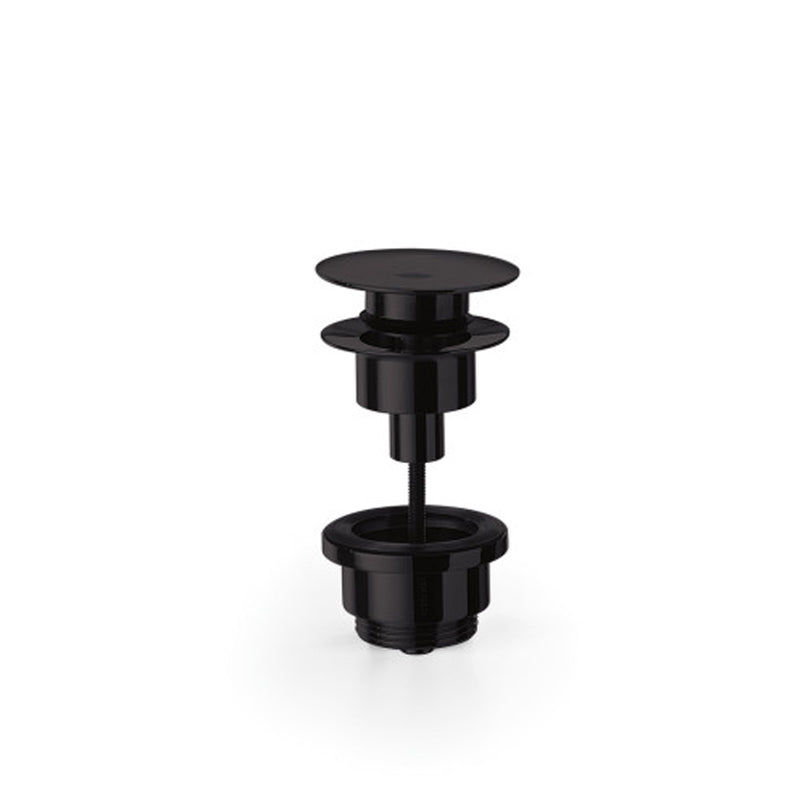 Piletta click clack ultrapiatta 1''1/4'' in ottone verniciato nero regolabile cm 0-6 Lineabeta by CeramicStore | Lo specialista del tuo bagno