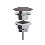 Piletta click clack regolabile cm 0-8 in ottone con tappo in ceramica antracite Lineabeta by CeramicStore | Lo specialista del tuo bagno