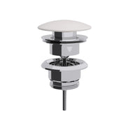 Piletta click clack regolabile cm 0-8 in ottone con tappo in ceramica bianco opaco Lineabeta by CeramicStore | Lo specialista del tuo bagno