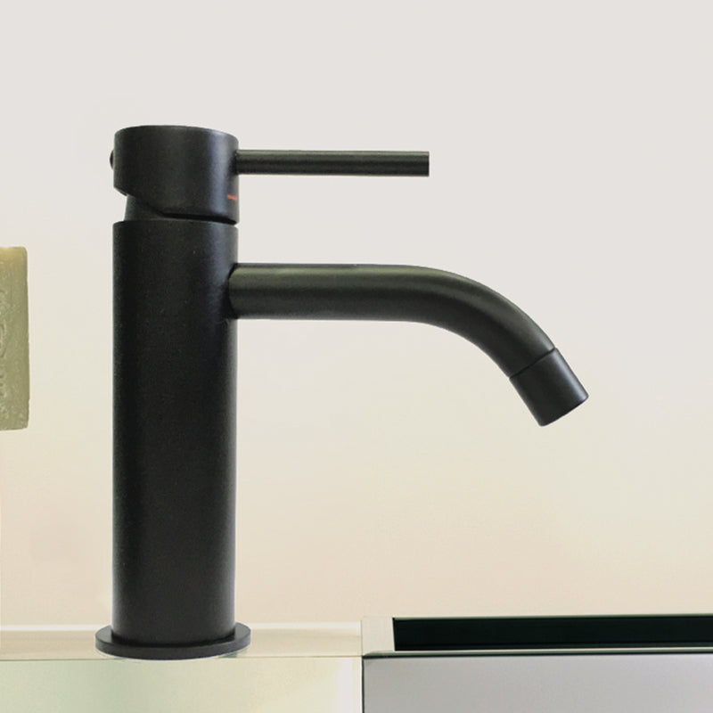 Miscelatore lavabo Paffoni Light Exclusive Edition in ottone rifinito nero opaco by CeramicStore | Lo specialista del tuo bagno