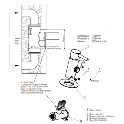 Kit IdroBidet by ARES con punto acqua e doccetta tondi by CeramicStore | Lo specialista del tuo bagno