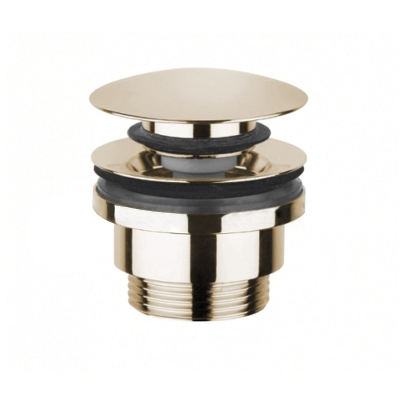 Piletta click clack per lavabi con troppo pieno Paffoni Light Exclusive Edition versione White Gold by CeramicStore | Lo specialista del tuo bagno