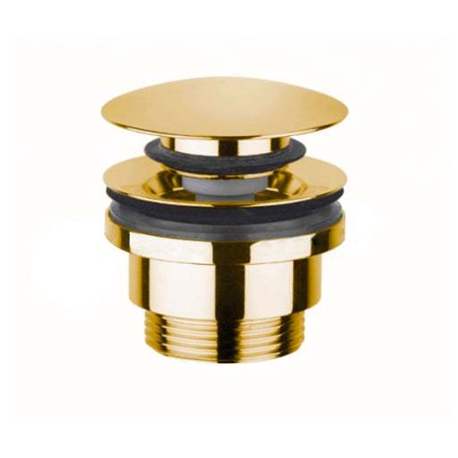 Piletta click clack per lavabi con troppo pieno Paffoni Light Exclusive Edition versione Honey Gold by CeramicStore | Lo specialista del tuo bagno