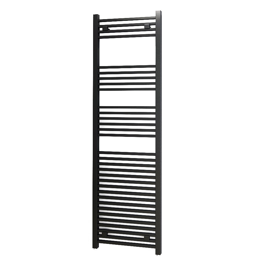Termoarredo design antracite Aton tubi quadrati orizzontali altezza 1000 mm by CeramicStore | Lo specialista del tuo bagno