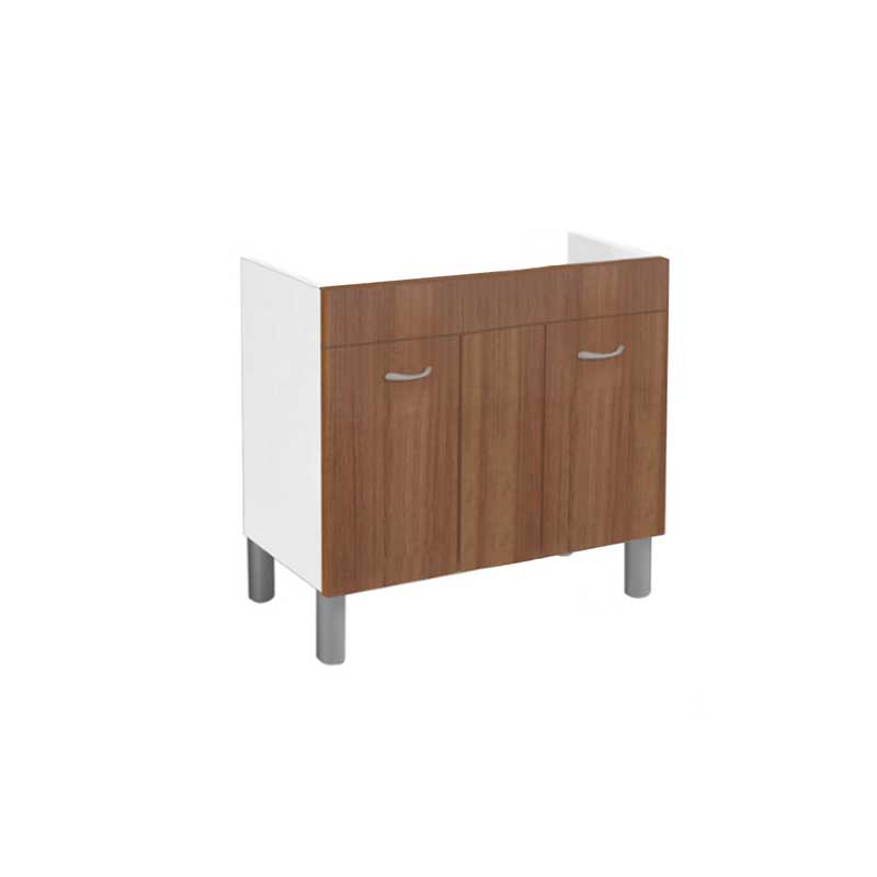 Mobile Sottolavello per lavello in acciaio inox 120x50 cm colore Teak by CeramicStore | Lo specialista del tuo bagno