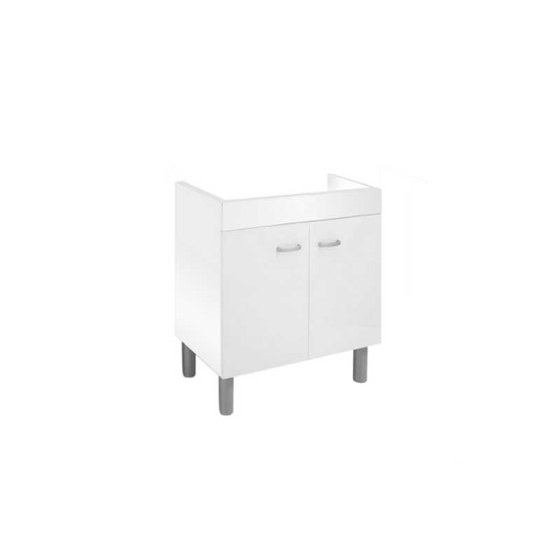 Mobile Sottolavello per lavello in acciaio inox 80x50 cm colore Bianco by CeramicStore | Lo specialista del tuo bagno