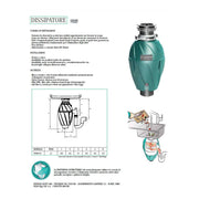 Dissipatore tritarifiuti per lavello cucina ELLECI Modello 750 by CeramicStore | Lo specialista del tuo bagno