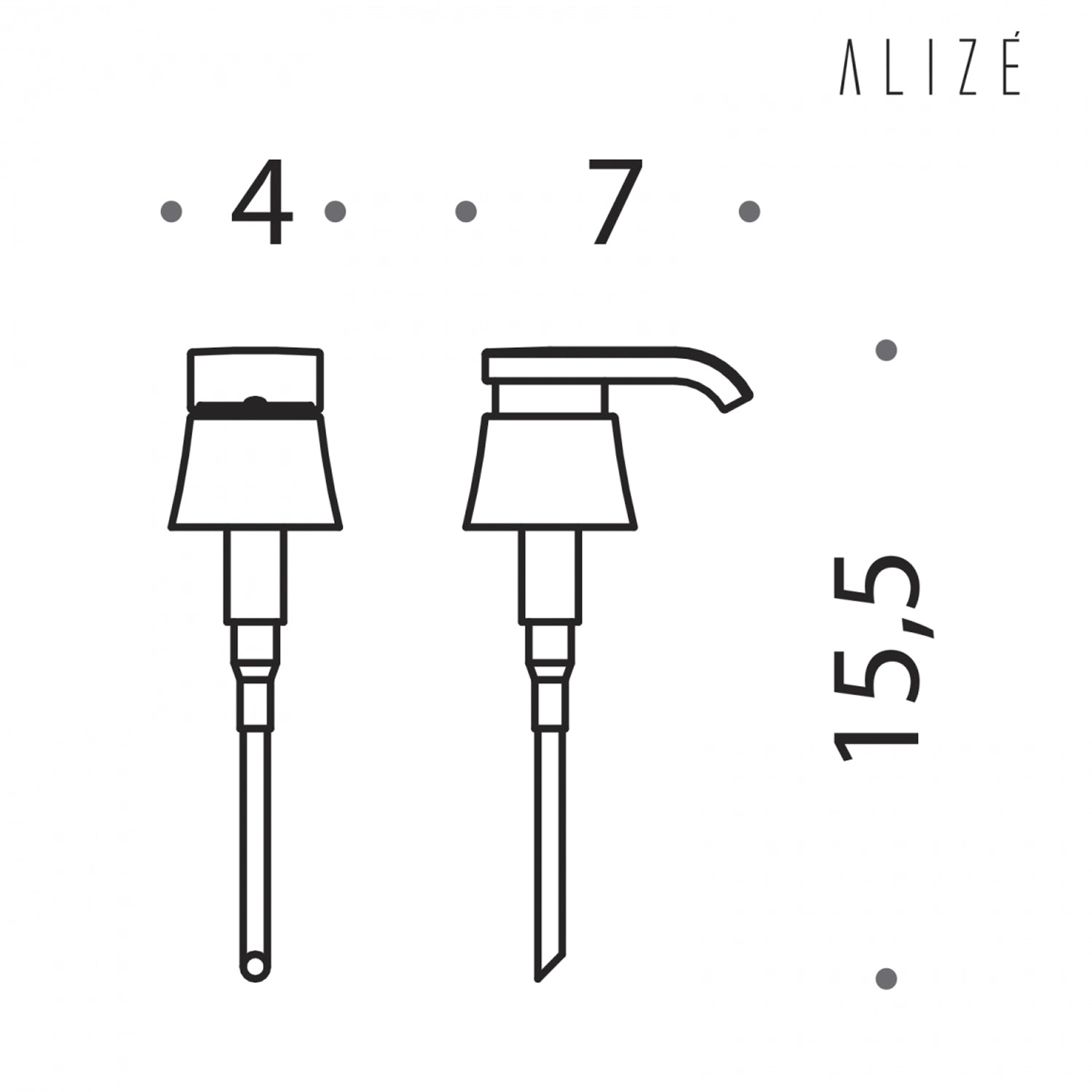 Pompetta per spandisapone cromo Colombo Design collezione Alizà¨ by CeramicStore | Lo specialista del tuo bagno