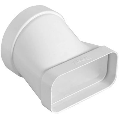 Giunto orizzontale per passaggio da tubo tondo a rettangolare d. 125 / 150x70 mm