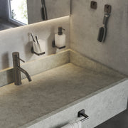 Portaspazzolini Gedy modello Tonga 6.4x9.7x10.5H - Gun Metal