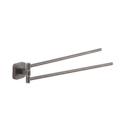 Portasalviette a snodo Gedy modello Tonga 4.7x39.1xH5.8 cm - Gun Metal by CeramicStore | Lo specialista del tuo bagno