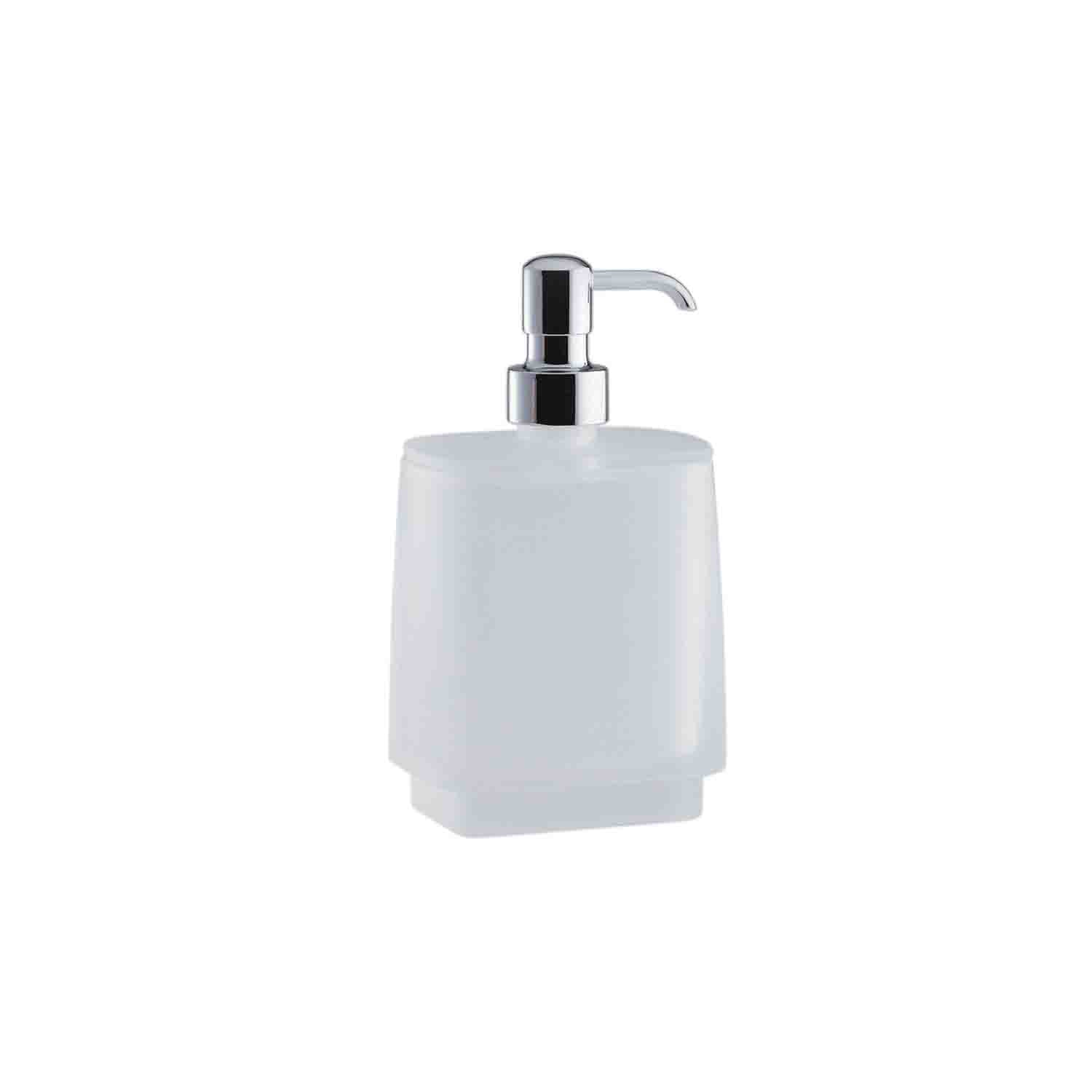 Spandisapone d'appoggio in ottone e vetro acidato collezione Time di Colombo Design by CeramicStore | Lo specialista del tuo bagno
