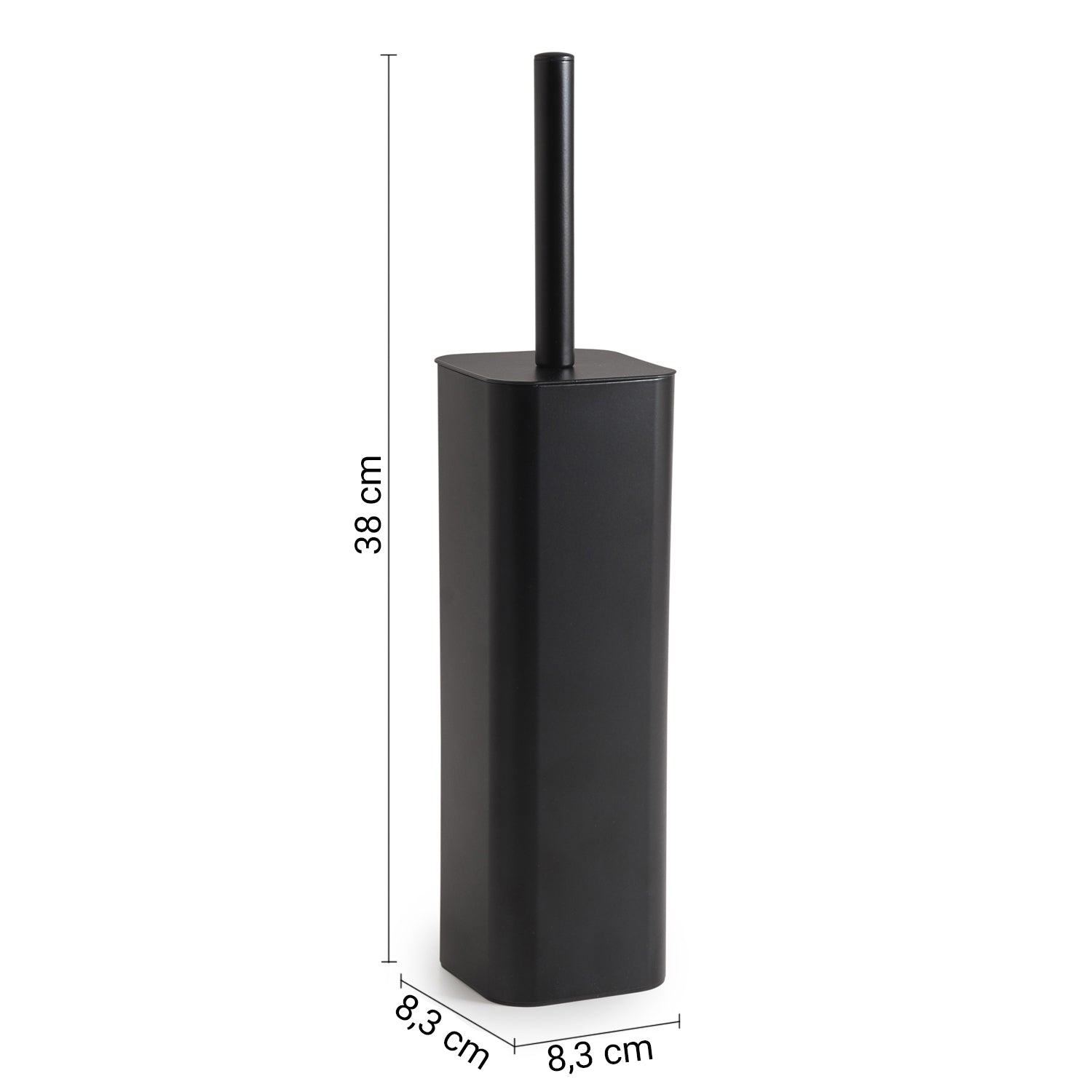 Scopino Gedy modello Tonga 8.3x8.3xH38 cm - Nero Matt by CeramicStore | Lo specialista del tuo bagno