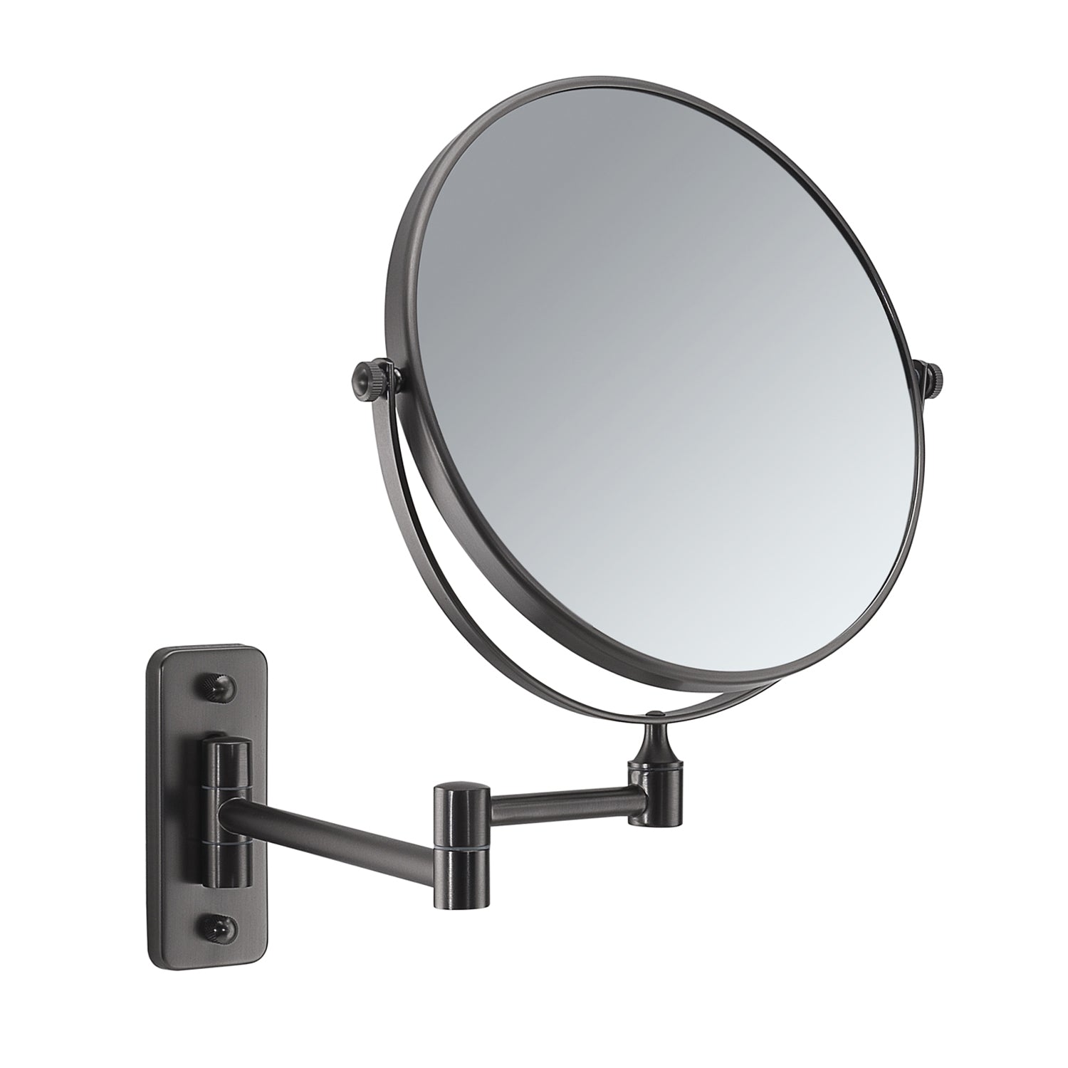 Specchio ingranditore Gaia di Gedy - Gun Metal by CeramicStore | Lo specialista del tuo bagno